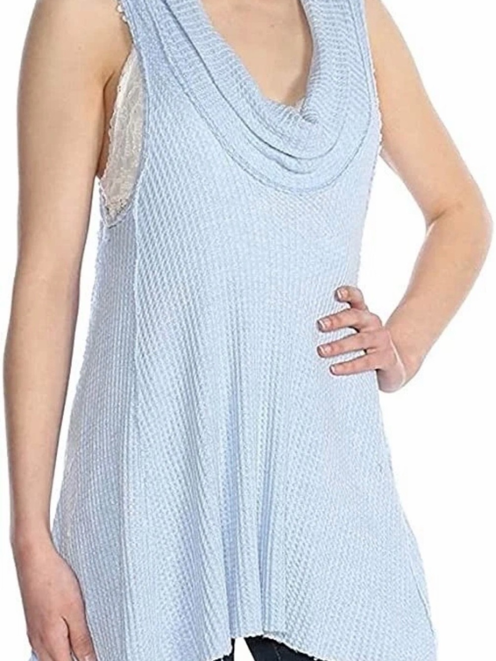 NWOT We The Free Free People Swing It Cowl Neck Oversized Tunic